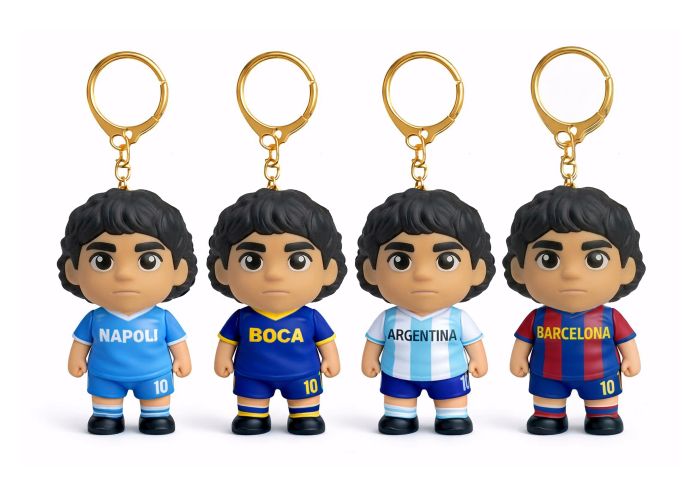 MARADONA Portachiavi 6cm (In blind box x cm) In espo da 12pz 4ass…x12…x144